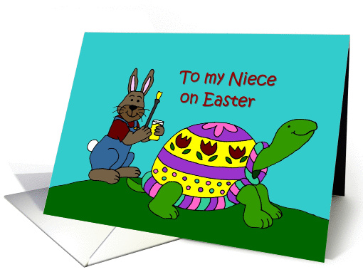 Colourful Easter turtle card (383675)