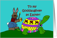 Colourful Easter turtle card