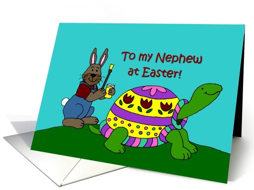 Colourful Easter turtle card (383937)
