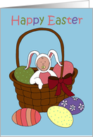 Happy Easter basket card