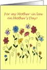 Flowers for Mother-in-law card