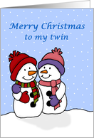 Merry Christmas to my twin card