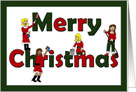 Merry Christmas maid service card