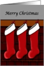 stockings for triplets 1st Christmas card