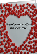 Valentine candy heart card to granddaughter card