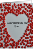 Valentine candy heart card to mom card