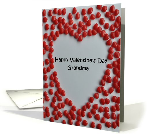 Valentine candy heart card to grandma card (558674)