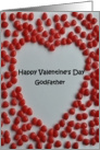 Valentine candy heart card to godfather card