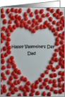 Valentine candy heart card to dad card
