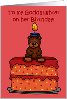 girl bear on cake...