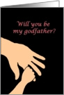 will you be my godfather in pink card