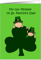 St. Patrick’s day greetings for mother card