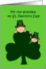 St. Patrick’s day greetings for grandpa card