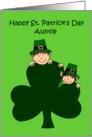 St. Patrick’s day greetings for aunt card