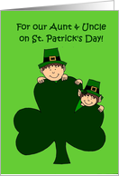 St. Patrick’s day greetings for aunt and uncle card