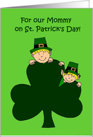 St. Patrick’s day greetings for mother card