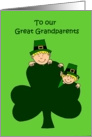 St. Patrick’s day greetings for great grandparents card