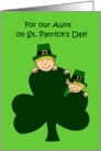 St. Patrick’s day greetings for aunt card