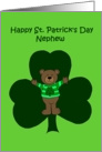 St. Patrick’s day bear for nephew card