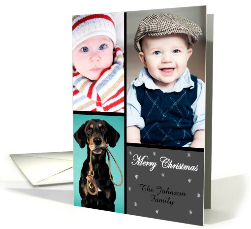 Christmas photo collage photo card (852952)
