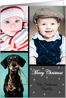 Christmas photo collage photo card