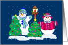 Happy Snow people card