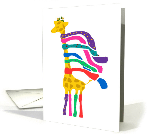 Winter Giraffe card (304997)