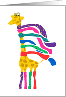 Winter Giraffe card