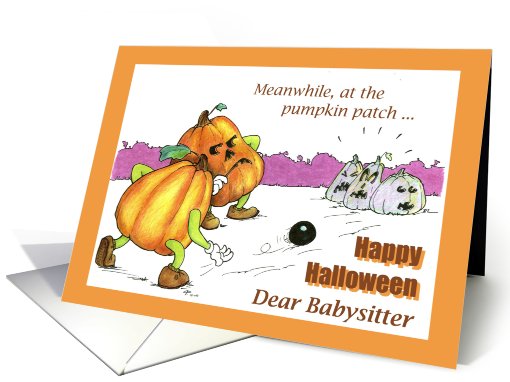 Halloween - babysitter card (469448)