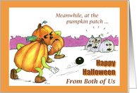 Halloween - from both of us card