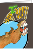Happy 2nd Birthday card
