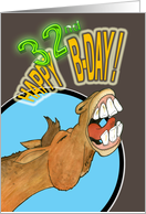 Happy 32nd Birthday card