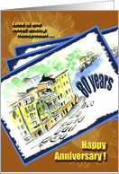 Happy Anniversary - 80 years card