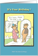 Happy Birthday - Humor - Cartoon card