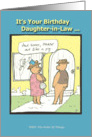 Happy Birthday Daughter-in-Law - Humor - Cartoon card