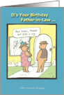 Happy Birthday Father-in-Law - Humor - Cartoon card