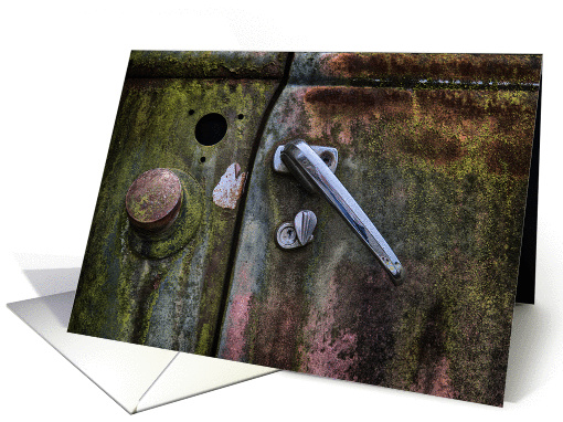 Weathered Truck Door Note card (1429832)