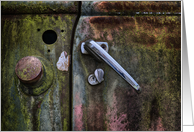 Weathered Truck Door Note Card