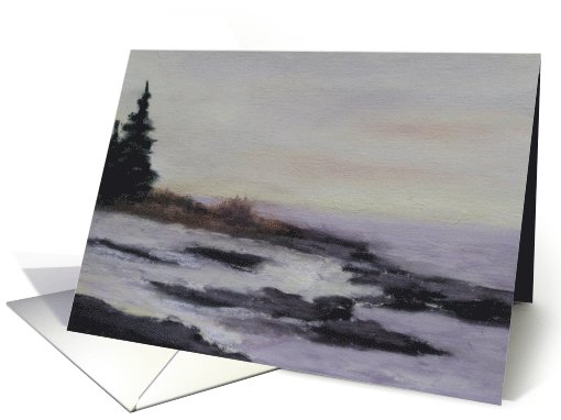 Maine Snow Scene card (494722)