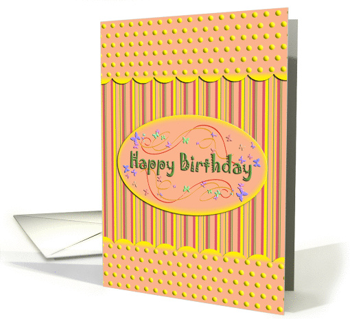 Birthday Butterflies card (312567)