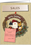 Sales Cubicle Happy Holidays card