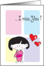 I Miss You card