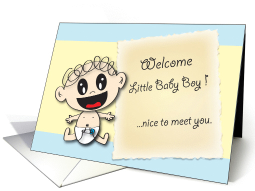 New Baby Boy card (314363)