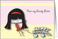 Happy Birthday Sister card