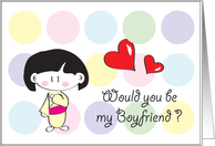 Be my Boyfriend card