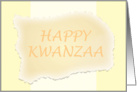 Happy Kwanzaa card