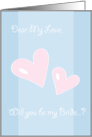 Will You Be My Bride? card