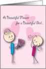 Flower for U card