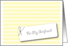 For my Girlfriend card