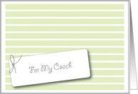 My Coach card